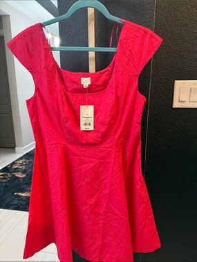 a new day Hot Pink Fit-and-Flare Dress